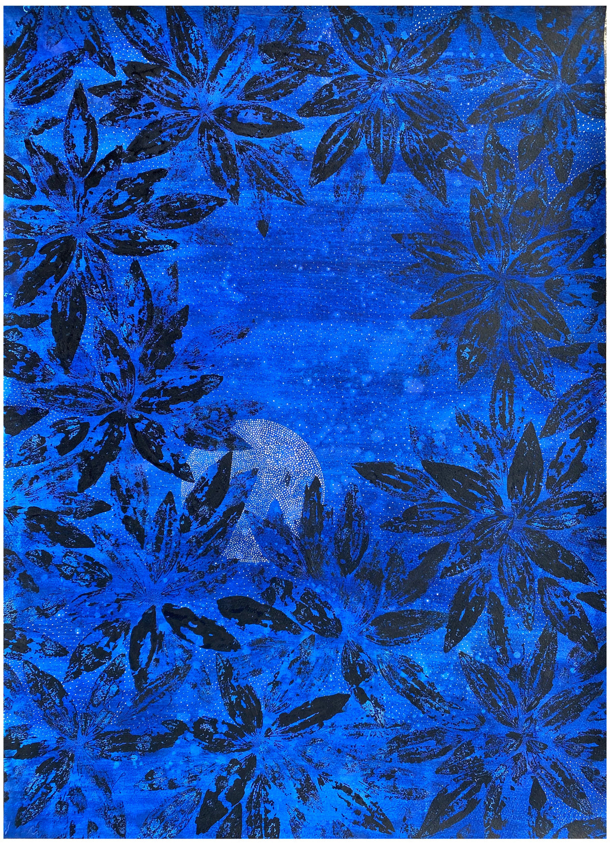 Half Moon And Black Leaves SKS07