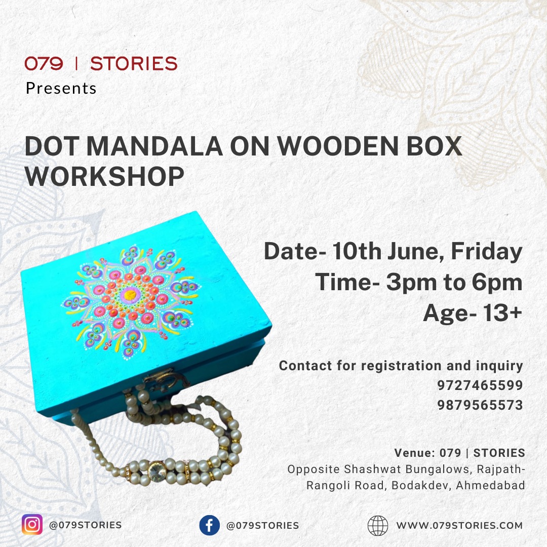 Dot Mandala on Wooden Box Workshop