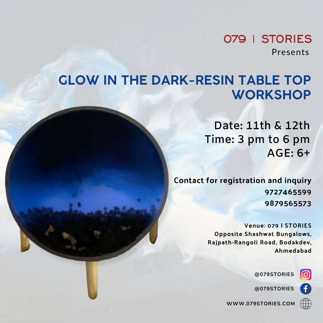 Glow in the Dark-Resin Table Top Workshop